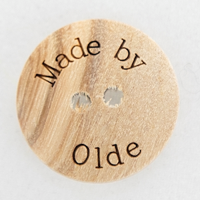 18 mm Knap i Træ, Made by Olde